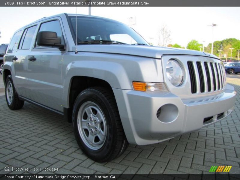 Bright Silver Metallic / Dark Slate Gray/Medium Slate Gray 2009 Jeep Patriot Sport