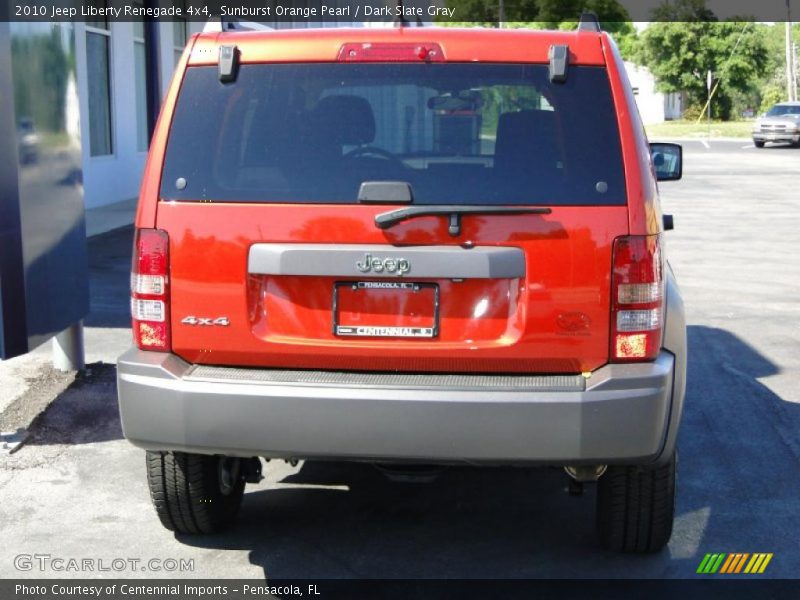 Sunburst Orange Pearl / Dark Slate Gray 2010 Jeep Liberty Renegade 4x4