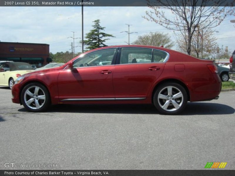 Matador Red Mica / Cashmere 2007 Lexus GS 350