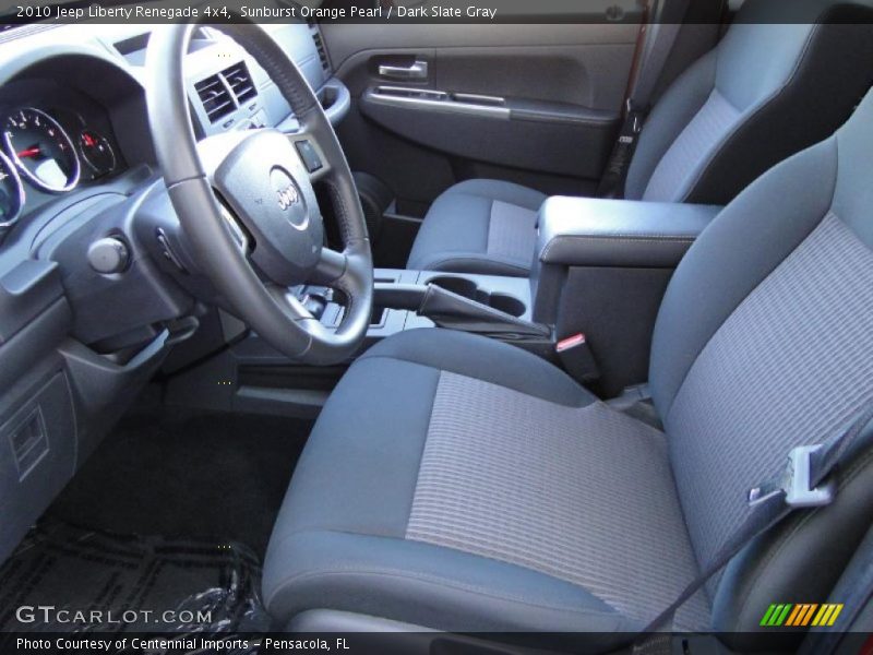 Sunburst Orange Pearl / Dark Slate Gray 2010 Jeep Liberty Renegade 4x4