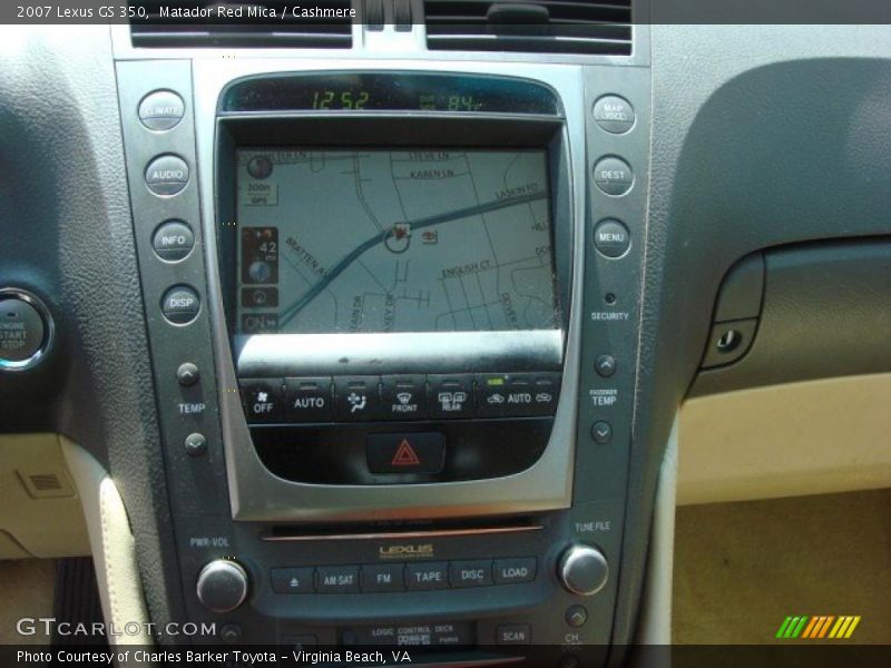 Matador Red Mica / Cashmere 2007 Lexus GS 350