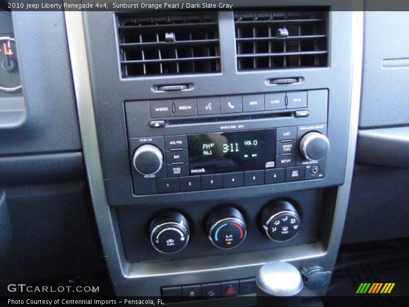 Sunburst Orange Pearl / Dark Slate Gray 2010 Jeep Liberty Renegade 4x4