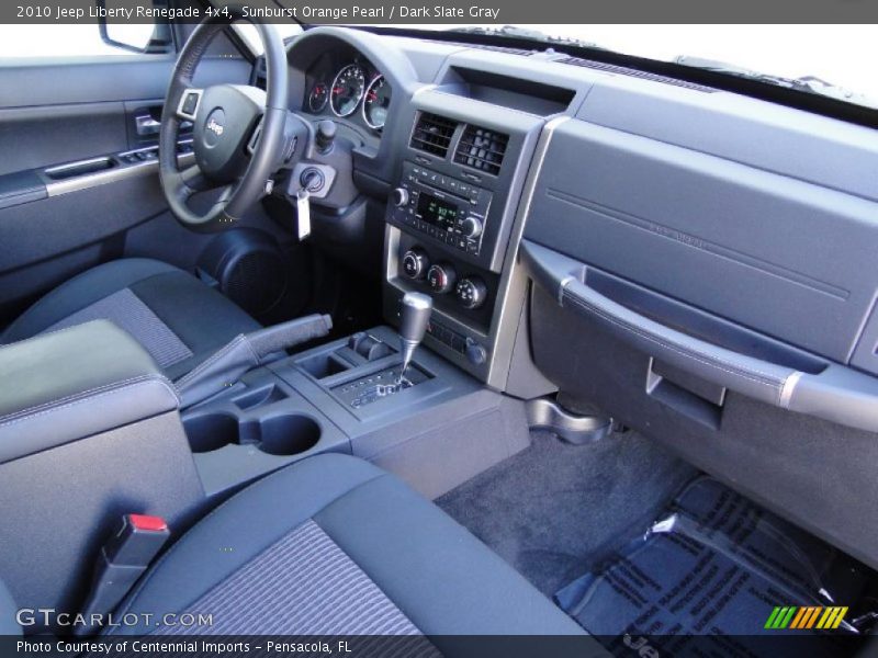 Sunburst Orange Pearl / Dark Slate Gray 2010 Jeep Liberty Renegade 4x4