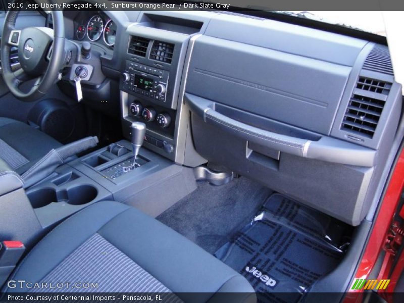 Sunburst Orange Pearl / Dark Slate Gray 2010 Jeep Liberty Renegade 4x4