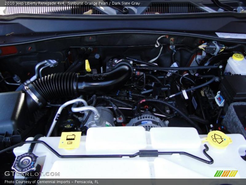Sunburst Orange Pearl / Dark Slate Gray 2010 Jeep Liberty Renegade 4x4
