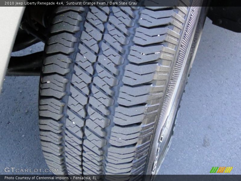 Sunburst Orange Pearl / Dark Slate Gray 2010 Jeep Liberty Renegade 4x4