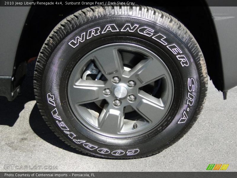 Sunburst Orange Pearl / Dark Slate Gray 2010 Jeep Liberty Renegade 4x4