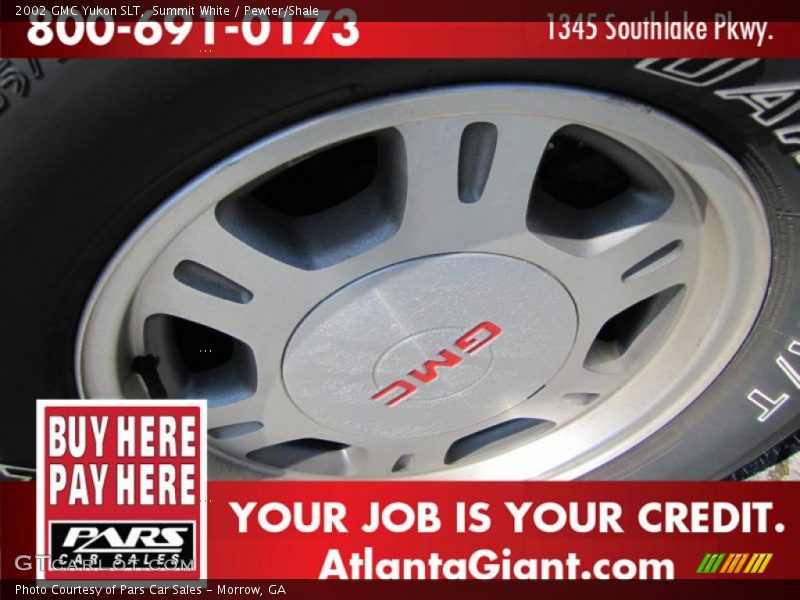 Summit White / Pewter/Shale 2002 GMC Yukon SLT