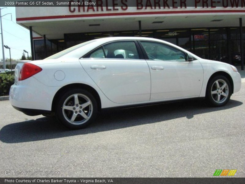 Summit White / Ebony 2009 Pontiac G6 GT Sedan