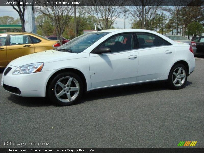 Summit White / Ebony 2009 Pontiac G6 GT Sedan