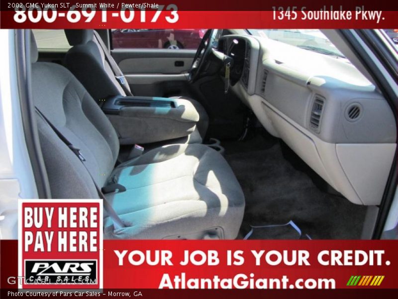 Summit White / Pewter/Shale 2002 GMC Yukon SLT