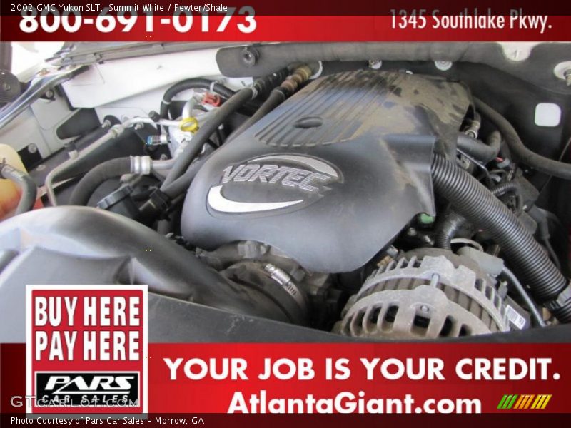 Summit White / Pewter/Shale 2002 GMC Yukon SLT