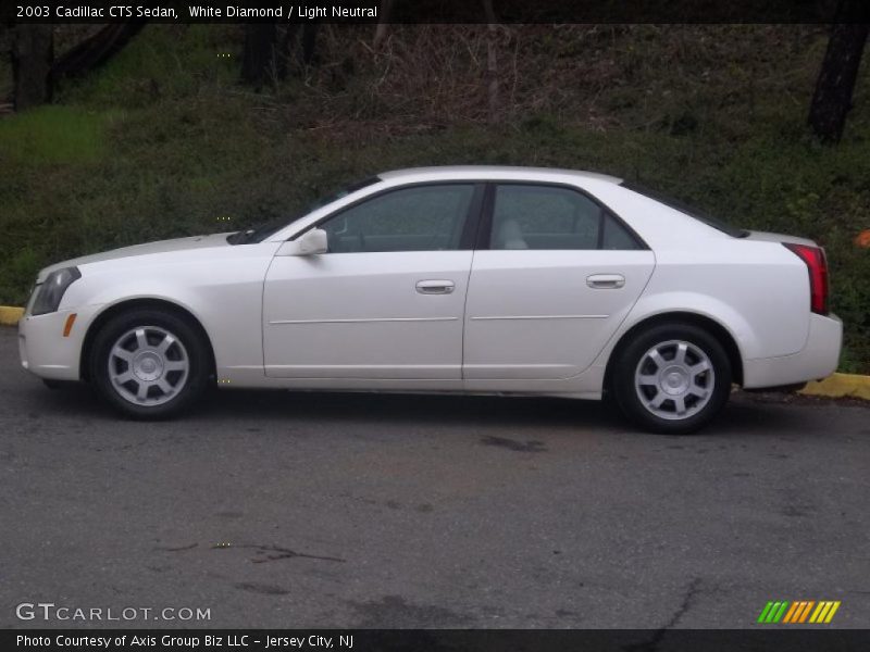 White Diamond / Light Neutral 2003 Cadillac CTS Sedan