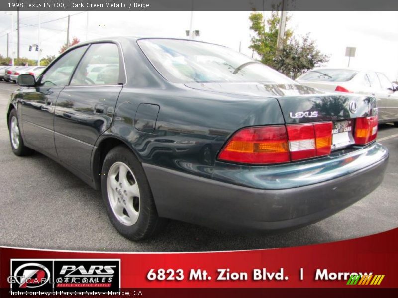 Dark Green Metallic / Beige 1998 Lexus ES 300