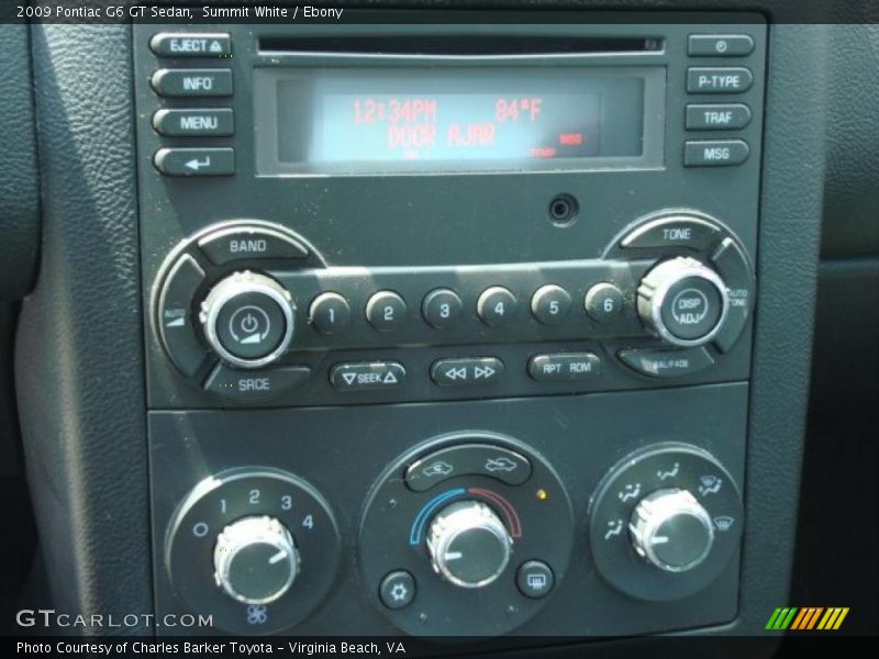 Summit White / Ebony 2009 Pontiac G6 GT Sedan