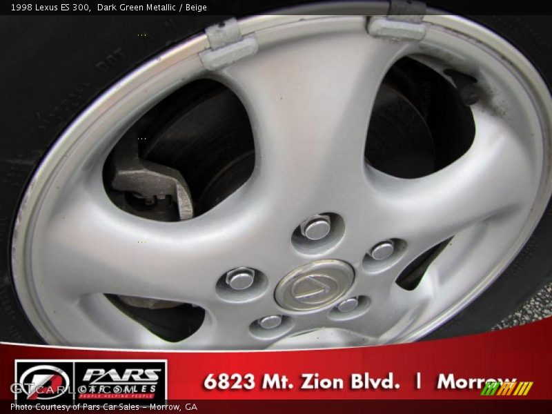 Dark Green Metallic / Beige 1998 Lexus ES 300