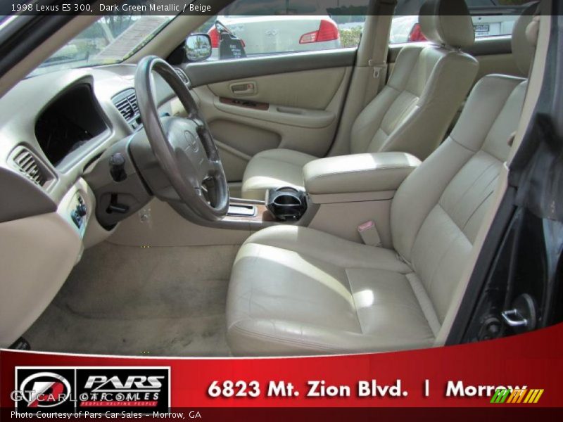 Dark Green Metallic / Beige 1998 Lexus ES 300