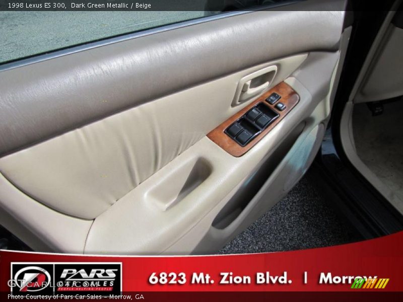 Dark Green Metallic / Beige 1998 Lexus ES 300