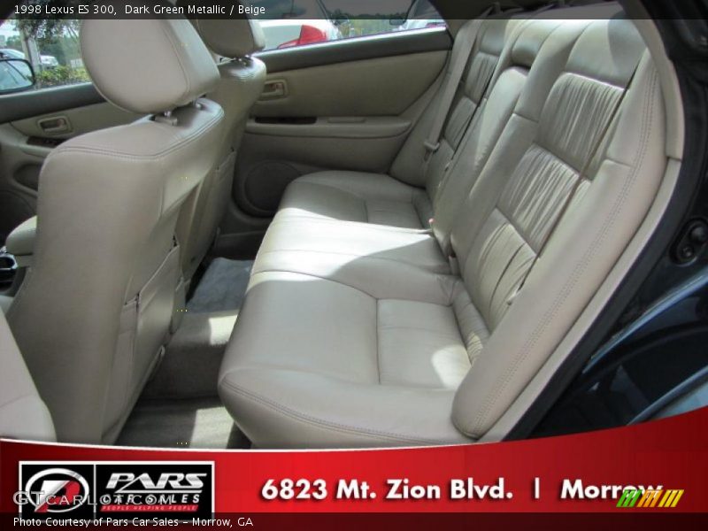 Dark Green Metallic / Beige 1998 Lexus ES 300