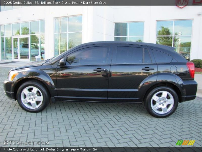 Brilliant Black Crystal Pearl / Dark Slate Gray 2008 Dodge Caliber SE