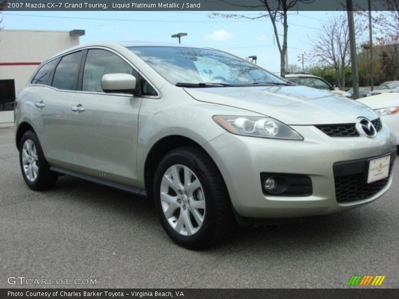 Liquid Platinum Metallic / Sand 2007 Mazda CX-7 Grand Touring