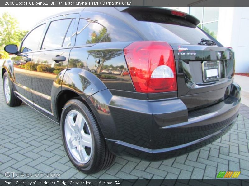 Brilliant Black Crystal Pearl / Dark Slate Gray 2008 Dodge Caliber SE