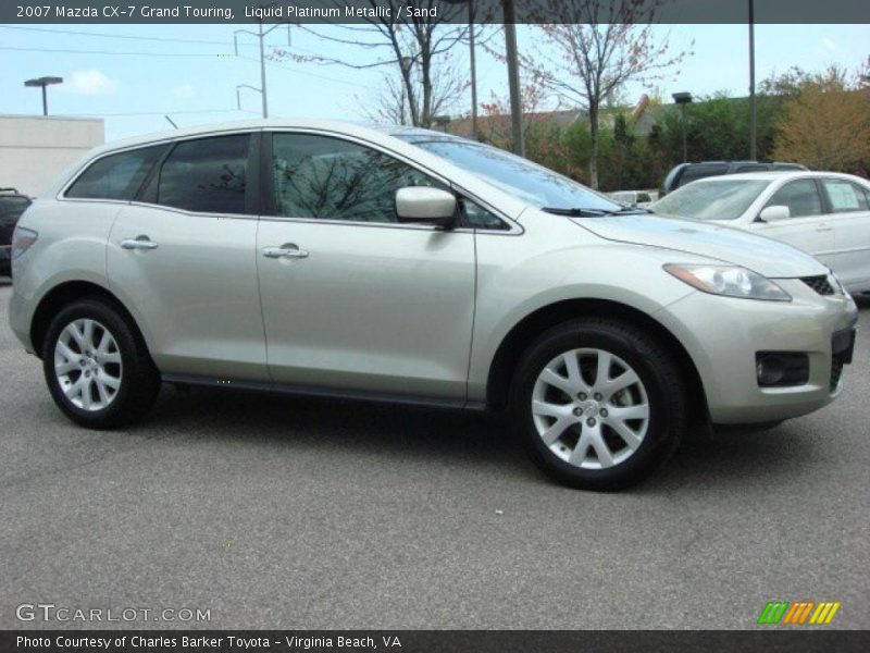 Liquid Platinum Metallic / Sand 2007 Mazda CX-7 Grand Touring