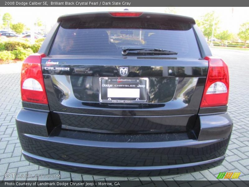 Brilliant Black Crystal Pearl / Dark Slate Gray 2008 Dodge Caliber SE
