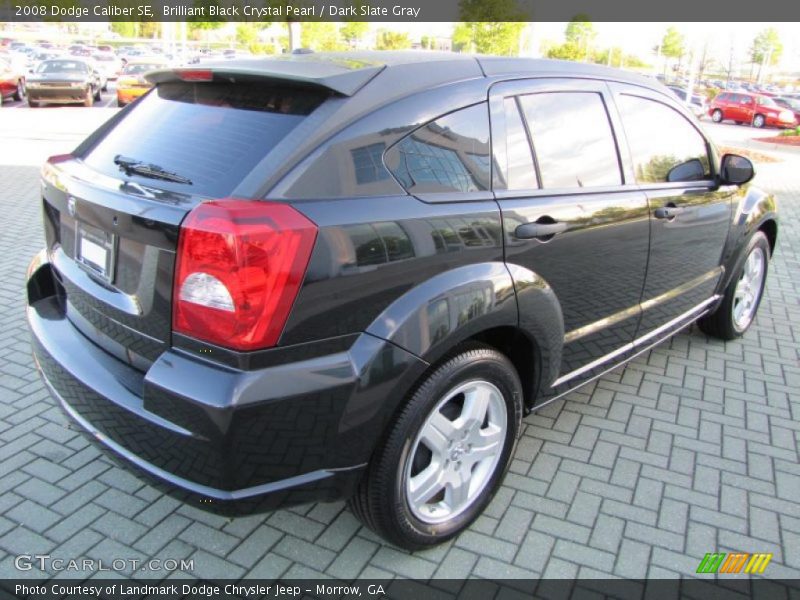 Brilliant Black Crystal Pearl / Dark Slate Gray 2008 Dodge Caliber SE