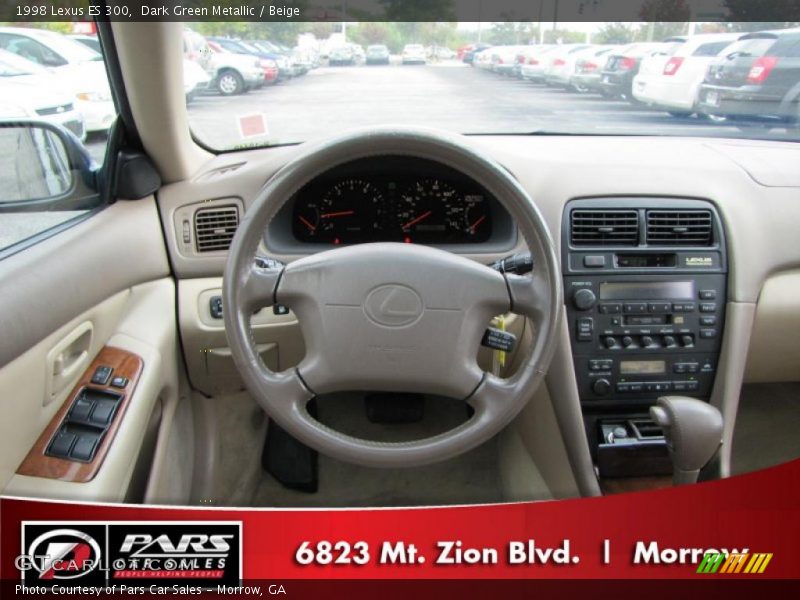 Dark Green Metallic / Beige 1998 Lexus ES 300