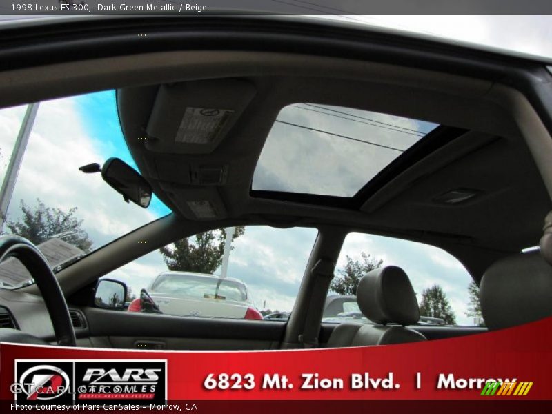 Dark Green Metallic / Beige 1998 Lexus ES 300