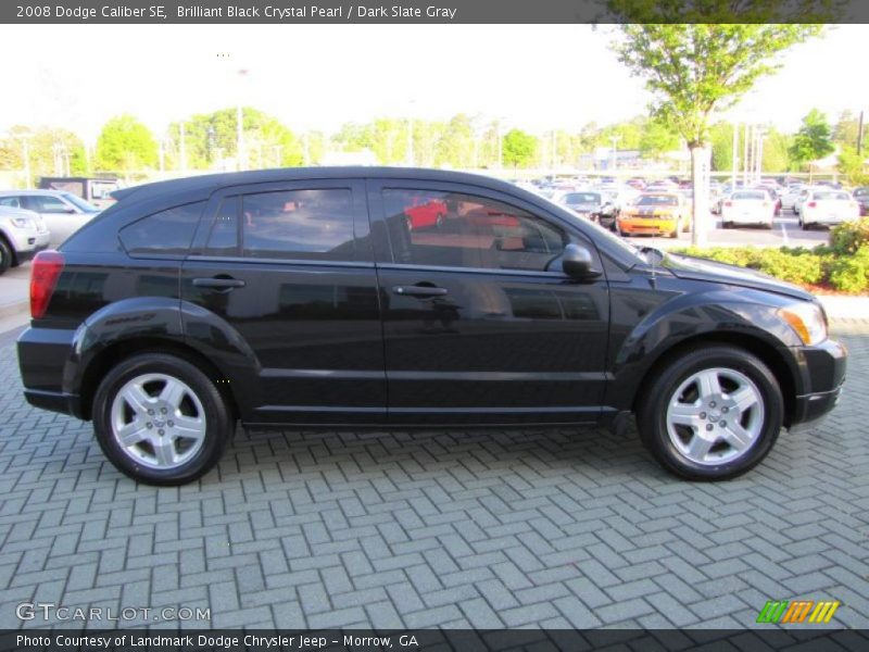 Brilliant Black Crystal Pearl / Dark Slate Gray 2008 Dodge Caliber SE