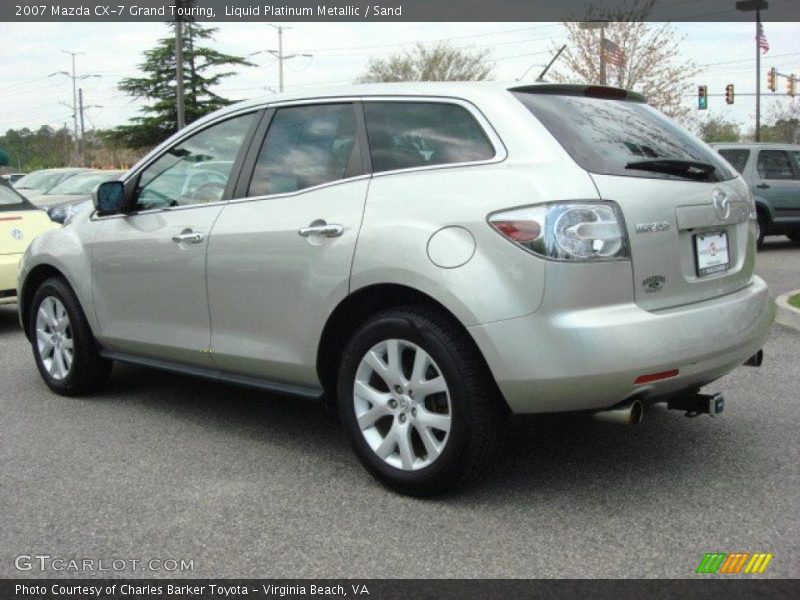 Liquid Platinum Metallic / Sand 2007 Mazda CX-7 Grand Touring