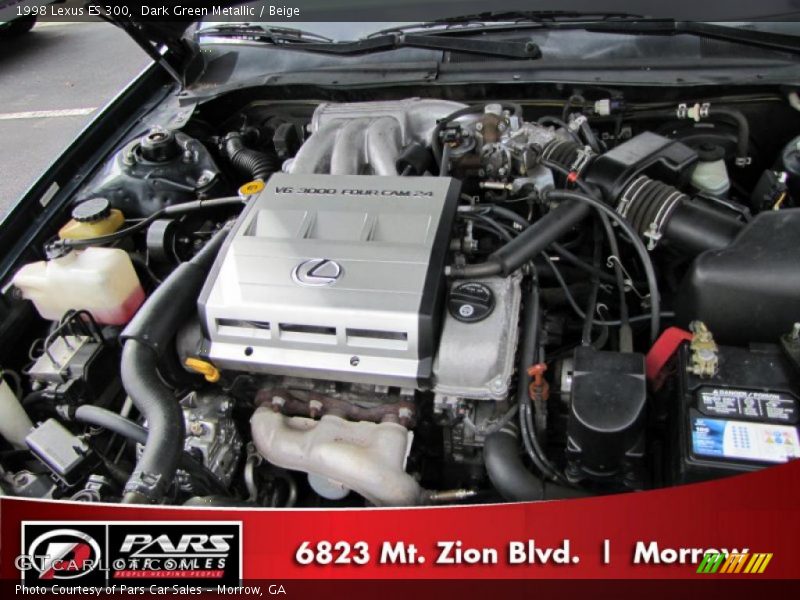 Dark Green Metallic / Beige 1998 Lexus ES 300
