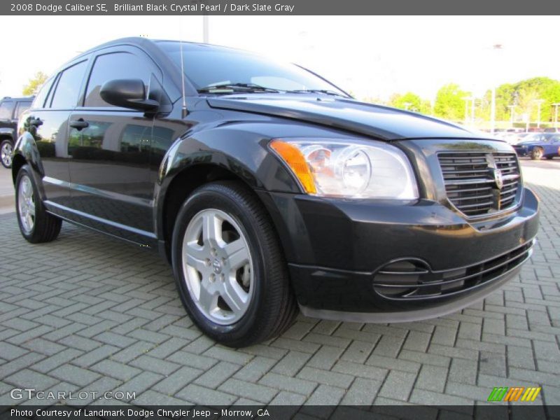 Brilliant Black Crystal Pearl / Dark Slate Gray 2008 Dodge Caliber SE