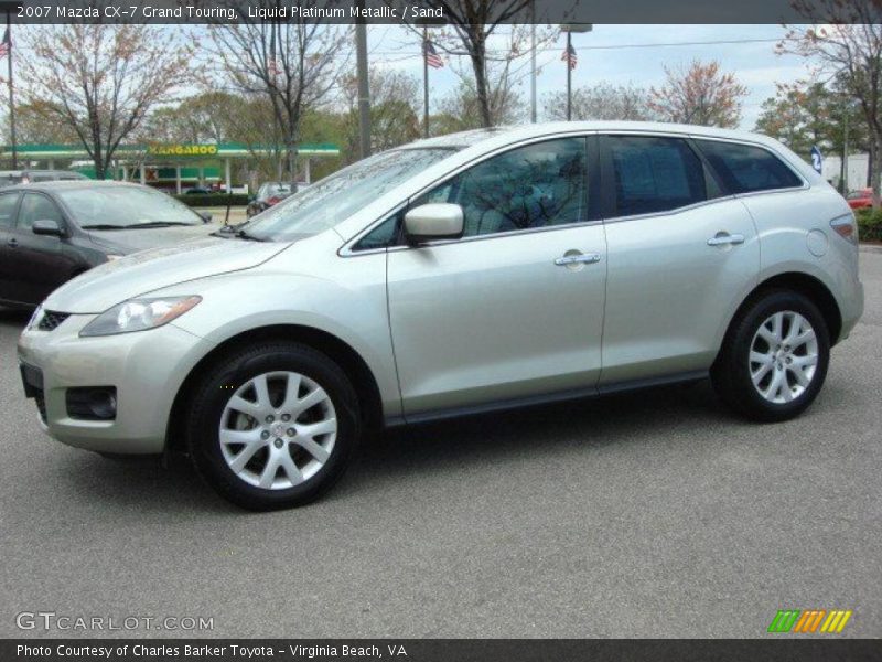 Liquid Platinum Metallic / Sand 2007 Mazda CX-7 Grand Touring