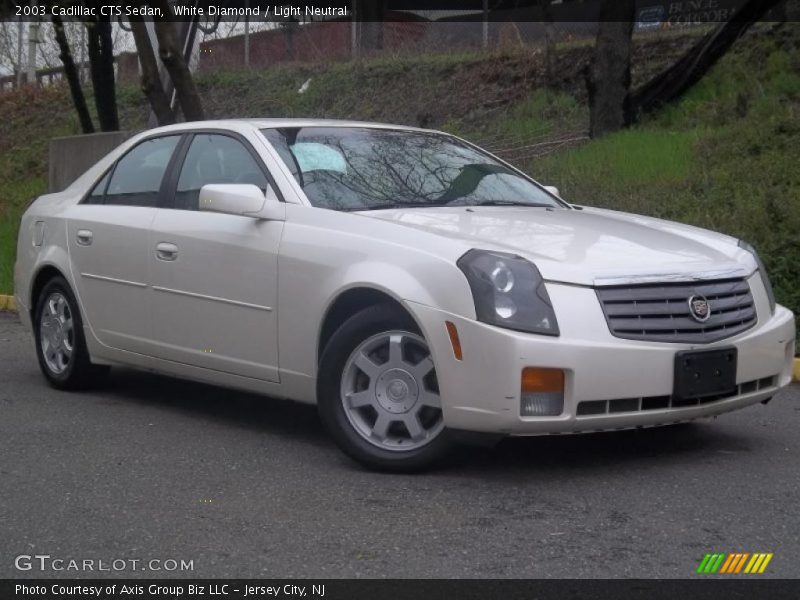 White Diamond / Light Neutral 2003 Cadillac CTS Sedan