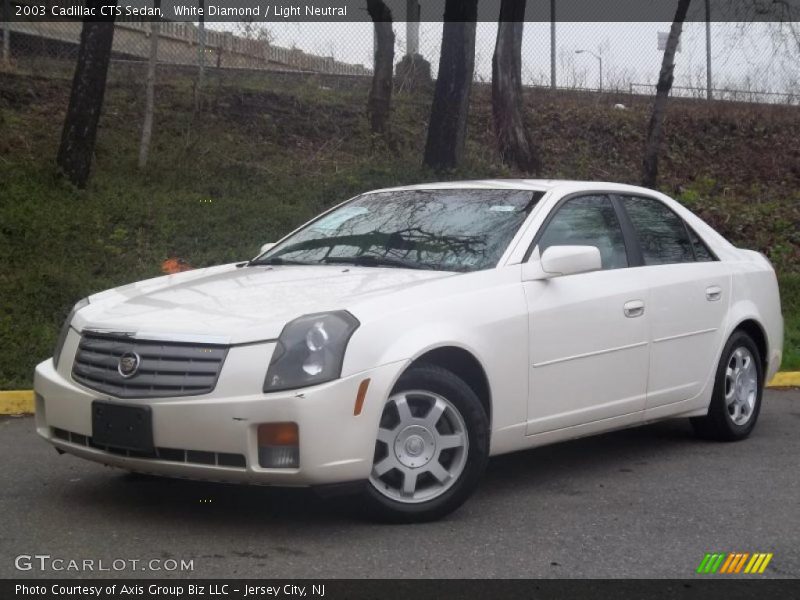 White Diamond / Light Neutral 2003 Cadillac CTS Sedan