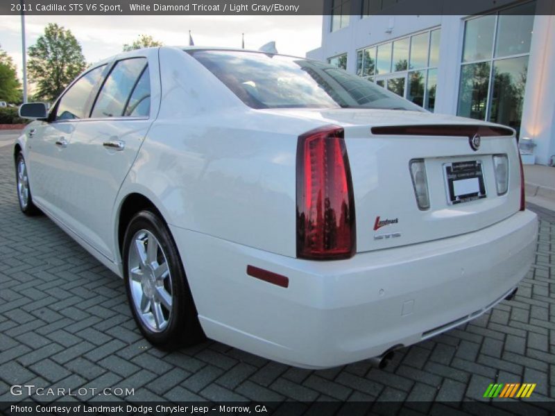 White Diamond Tricoat / Light Gray/Ebony 2011 Cadillac STS V6 Sport