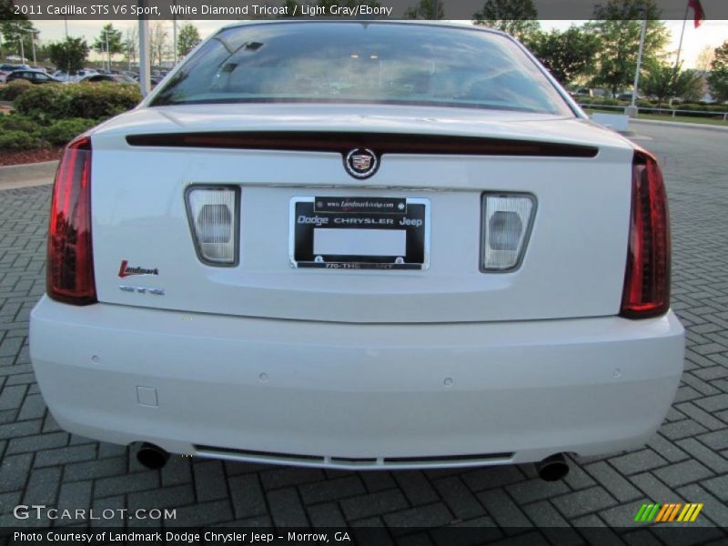 White Diamond Tricoat / Light Gray/Ebony 2011 Cadillac STS V6 Sport