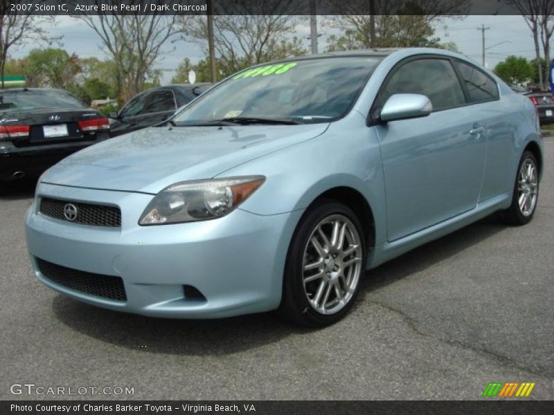 Azure Blue Pearl / Dark Charcoal 2007 Scion tC