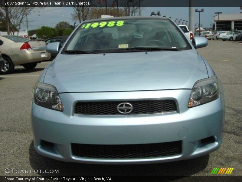 Azure Blue Pearl / Dark Charcoal 2007 Scion tC