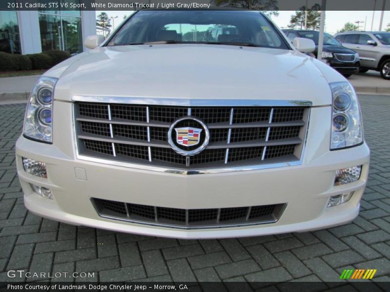 White Diamond Tricoat / Light Gray/Ebony 2011 Cadillac STS V6 Sport