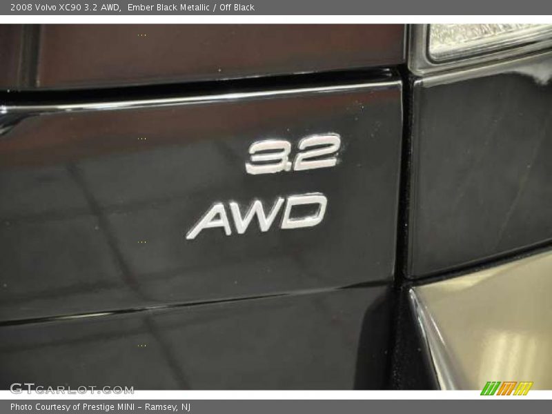 Ember Black Metallic / Off Black 2008 Volvo XC90 3.2 AWD