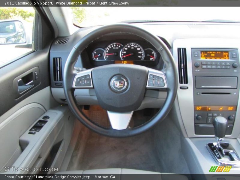 White Diamond Tricoat / Light Gray/Ebony 2011 Cadillac STS V6 Sport