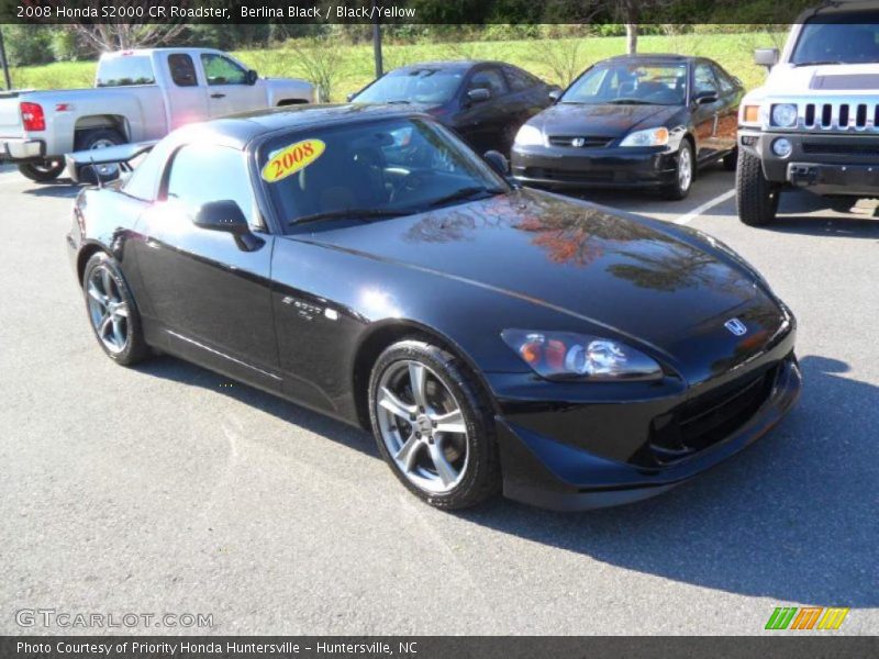 Berlina Black / Black/Yellow 2008 Honda S2000 CR Roadster