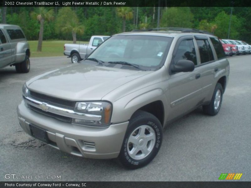 Light Pewter Metallic / Dark Pewter 2002 Chevrolet TrailBlazer LS