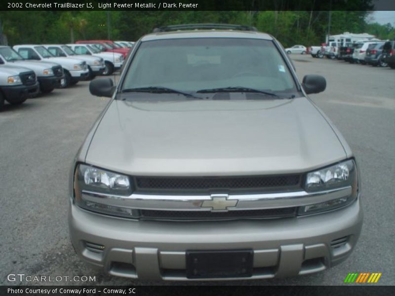 Light Pewter Metallic / Dark Pewter 2002 Chevrolet TrailBlazer LS