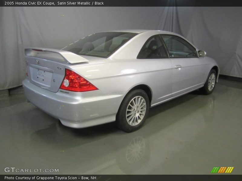 Satin Silver Metallic / Black 2005 Honda Civic EX Coupe