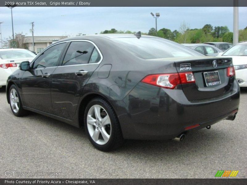 Grigio Metallic / Ebony 2009 Acura TSX Sedan